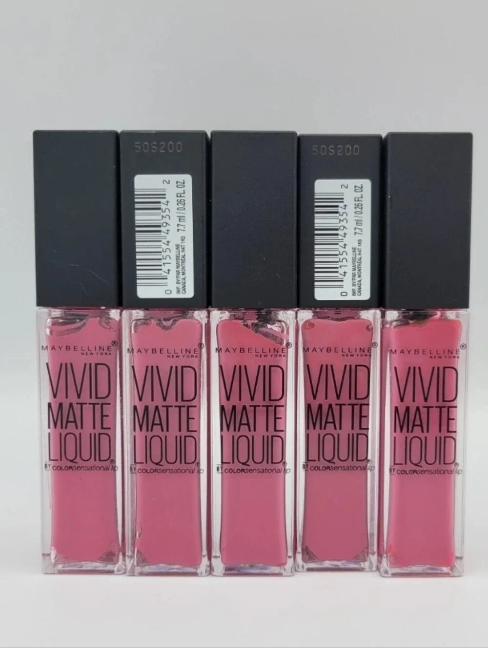 NEW 5x Maybelline Vivid Matte Liquid Color Sensational Lip #12 Twisted Tulip